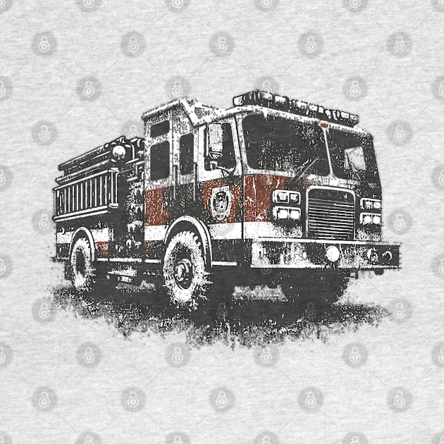 Fire Truck by Vehicles-Art